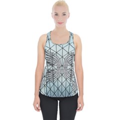 Graphic Pattern Wing Art Piece Up Tank Top by Pakrebo