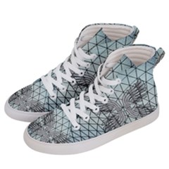 Graphic Pattern Wing Art Women s Hi-top Skate Sneakers by Pakrebo