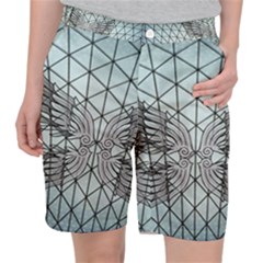 Graphic Pattern Wing Art Pocket Shorts by Pakrebo