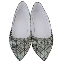 Graphic Pattern Wing Art Women s Low Heels by Pakrebo