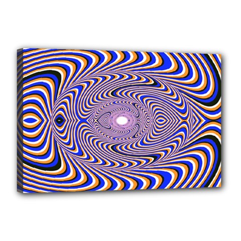 Illusion Head Idea Irritation Canvas 18  X 12  (stretched) by Pakrebo