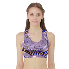 Illusion Head Idea Irritation Sports Bra With Border by Pakrebo