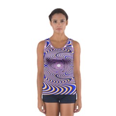 Illusion Head Idea Irritation Sport Tank Top  by Pakrebo