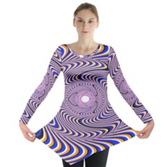 Illusion Head Idea Irritation Long Sleeve Tunic  by Pakrebo