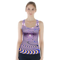 Illusion Head Idea Irritation Racer Back Sports Top by Pakrebo