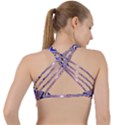 Illusion Head Idea Irritation Criss Cross Racerback Sports Bra View2