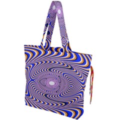 Illusion Head Idea Irritation Drawstring Tote Bag by Pakrebo