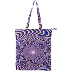 Illusion Head Idea Irritation Double Zip Up Tote Bag