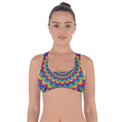 Psychedelic Colours Vibrant Rainbow Got No Strings Sports Bra by Pakrebo