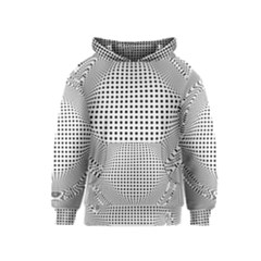 Illusion Form Shape Curve Design Kids  Pullover Hoodie by Pakrebo