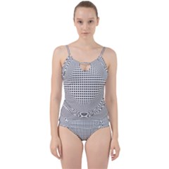 Illusion Form Shape Curve Design Cut Out Top Tankini Set by Pakrebo