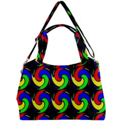 Swirls Pattern Seamless Wallpaper Double Compartment Shoulder Bag