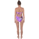 Clematis Structure Close Up Blossom Tie Back One Piece Swimsuit View2