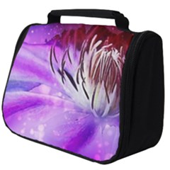 Clematis Structure Close Up Blossom Full Print Travel Pouch (big)