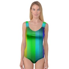 Lines Rainbow Colors Spectrum Color Princess Tank Leotard  by Pakrebo