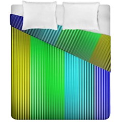 Lines Rainbow Colors Spectrum Color Duvet Cover Double Side (california King Size) by Pakrebo