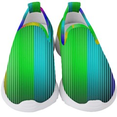 Lines Rainbow Colors Spectrum Color Kids  Slip On Sneakers