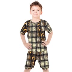 Graphics Abstraction The Illusion Kids  Tee And Shorts Set