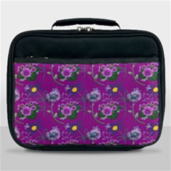 Flower Background Wallpaper Lunch Bag by Pakrebo