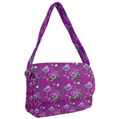 Flower Background Wallpaper Courier Bag by Pakrebo