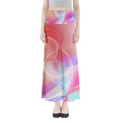 Background Nebulous Fog Rings Full Length Maxi Skirt by Pakrebo