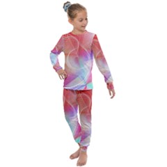 Background Nebulous Fog Rings Kids  Long Sleeve Set 