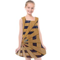 Graphics Assembly Transformation Kids  Cross Back Dress