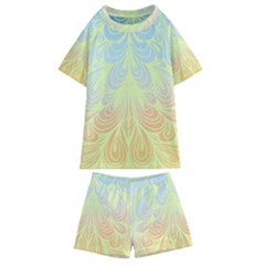 Wallpaper Scrapbook Paisley Kids  Swim Tee And Shorts Set