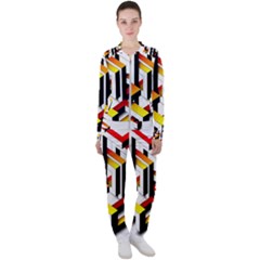 Maze Illusion Drawing Vector Casual Jacket And Pants Set