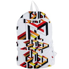 Maze Illusion Drawing Vector Foldable Lightweight Backpack