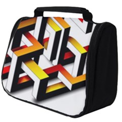 Maze Illusion Drawing Vector Full Print Travel Pouch (big)