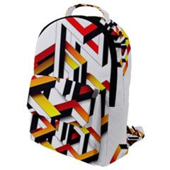 Maze Illusion Drawing Vector Flap Pocket Backpack (small)