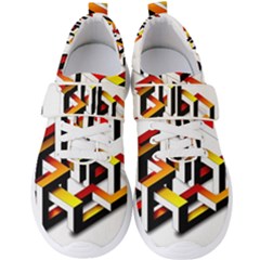 Maze Illusion Drawing Vector Men s Velcro Strap Shoes by Pakrebo