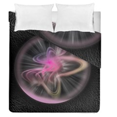 Stress Fractal Round Ball Light Duvet Cover Double Side (queen Size) by Pakrebo