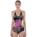 Stress Fractal Round Ball Light Cut-Out One Piece Swimsuit View1