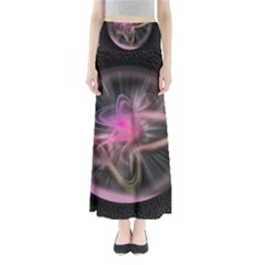 Stress Fractal Round Ball Light Full Length Maxi Skirt by Pakrebo