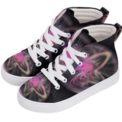 Stress Fractal Round Ball Light Kids  Hi-top Skate Sneakers