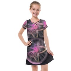 Stress Fractal Round Ball Light Kids  Cross Web Dress