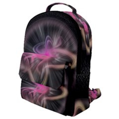 Stress Fractal Round Ball Light Flap Pocket Backpack (small) by Pakrebo