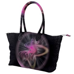 Stress Fractal Round Ball Light Canvas Shoulder Bag by Pakrebo