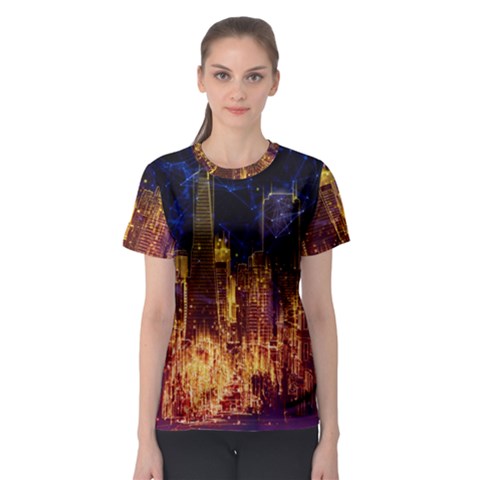 City View San Francisco Usa Women s Sport Mesh Tee by Pakrebo