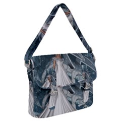 Wonderful Girl With Ice Dragon Buckle Messenger Bag by FantasyWorld7