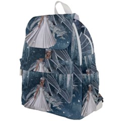 Wonderful Girl With Ice Dragon Top Flap Backpack