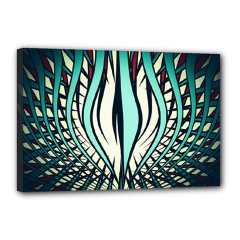 Retro Illusion Canvas Night Canvas 18  X 12  (stretched) by Pakrebo