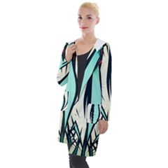 Retro Illusion Canvas Night Hooded Pocket Cardigan