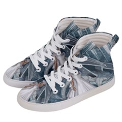 Wonderful Girl With Ice Dragon Women s Hi-top Skate Sneakers by FantasyWorld7