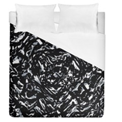 Dark Abstract Print Duvet Cover (queen Size)