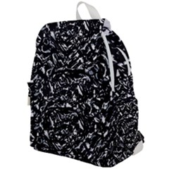 Dark Abstract Print Top Flap Backpack