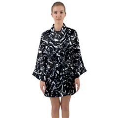 Dark Abstract Print Long Sleeve Kimono Robe by dflcprintsclothing