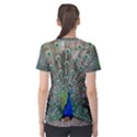 Peacock Bird Animal Feather Women s Sport Mesh Tee View2